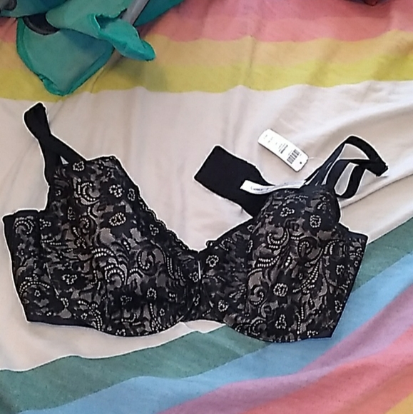 38G Soma Enticing Lift Unlined Balconette Lace and Tan Nude Bra NWOT - Picture 5 of 11